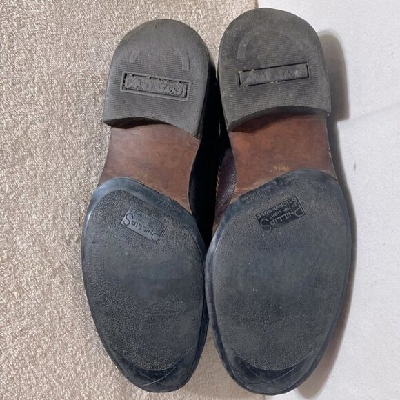 Vintage Brown Woven Leather Upper Lace Up Derby Shoes 12 - Picture 11 of 14